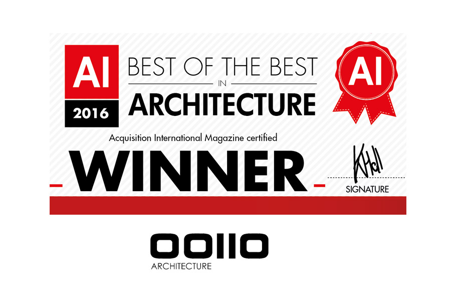 PREMIO. (Reino Unido). OOIIO es galardonado con el Premio “Best of the Best in Architecture”. AI Global Media.