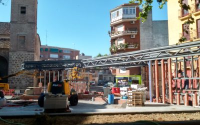 EN CONSTRUCCIÓN. (España). Las obras de la plaza del Salvador avanzan a buen ritmo.
