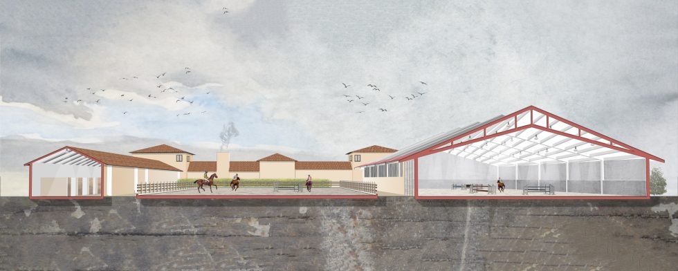 OOIIO Arquitectura Picadero de Caballos