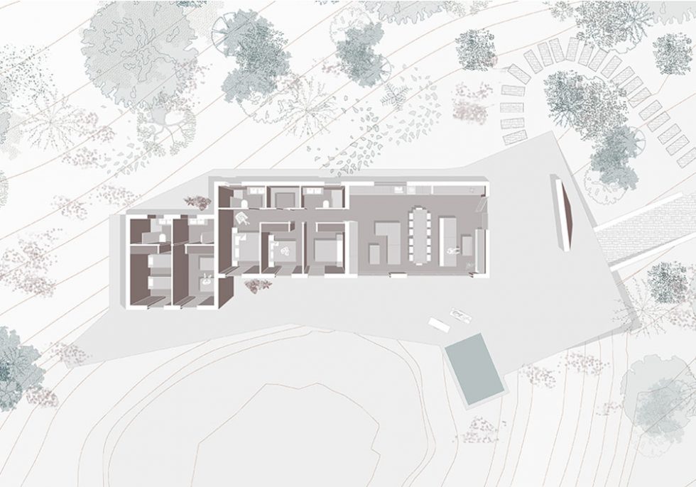 Plano Planta de Vivienda de OOIIO Arquitectura en Los Navalmorales