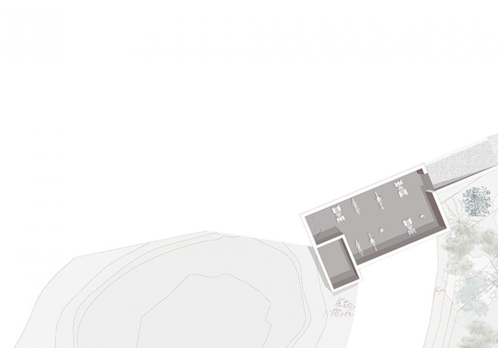 Plano Planta Subterránea de Vivienda de OOIIO Arquitectura en Los Navalmorales