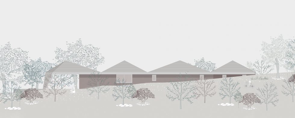 Alzado Plano de Vivienda de OOIIO Arquitectura en Los Navalmorales 02