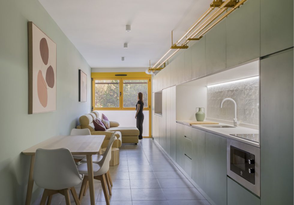 Cocina-Comedor Menta OOIIO Apartamentos MAN 4