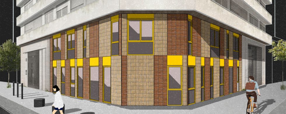 Fotomontaje Fachada OOIIO Apartamentos MAN 2