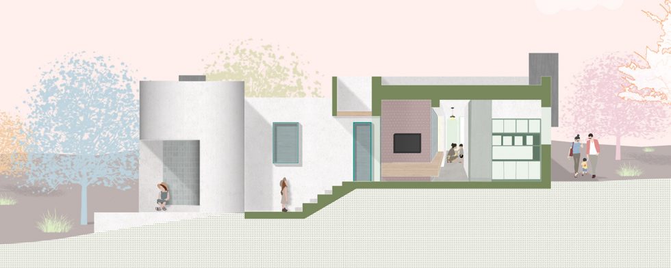 Plano Sección Casa Lola OOIIO Arquitectura 01