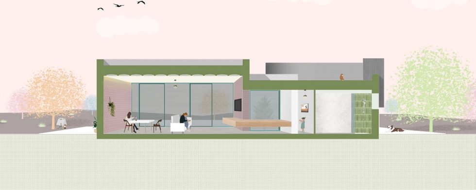 Plano Sección Casa Lola OOIIO Arquitectura 02