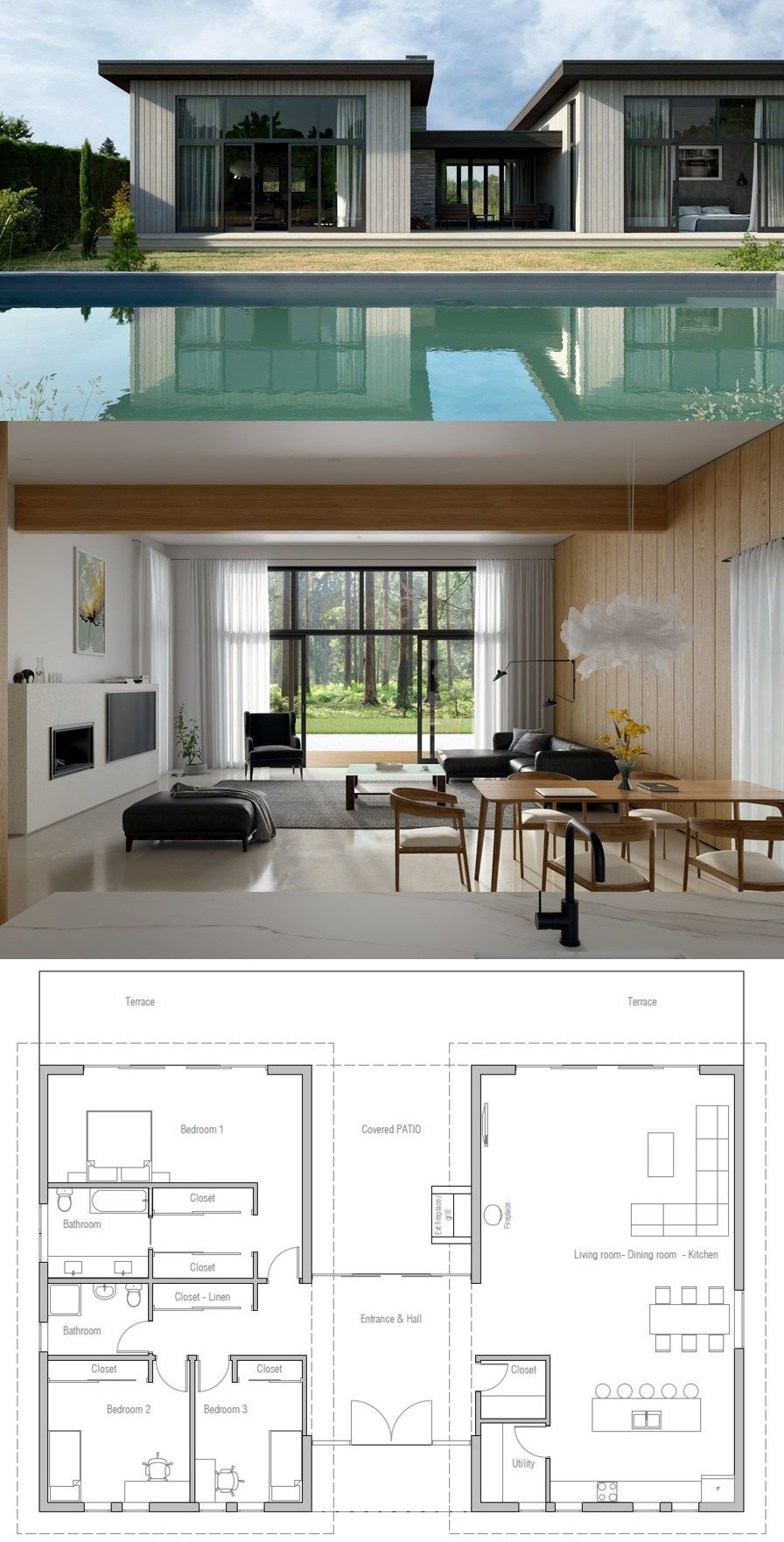 Casa de diseño, modular o prefabricada diferencias – Imagen 1 Vivienda contemporánea de diseño singular con volúmenes limpios y estructura arquitectónica cuidada
